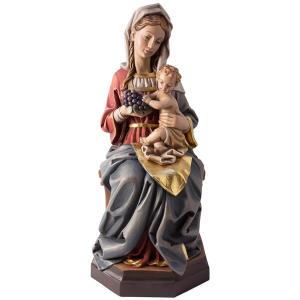 Traubenmadonna mit Kind sitzend