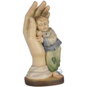 Protective hand with boy