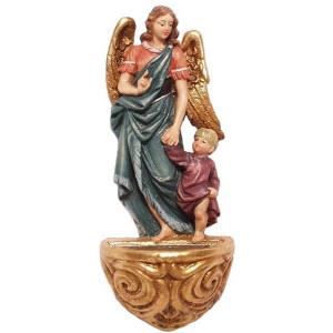 Holy water stoup with guardian angel