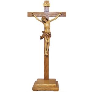 Standing crucifix - Christ's body with straight cross and base