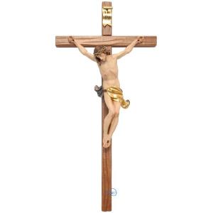 Crucifix - Christ's body with straight carved cross