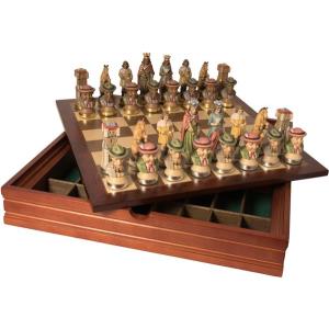 Chess set (3½inch) 9 cm with wooden box