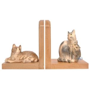 Pair bookends with cat lying 9171 6 cm (2½ inch) and group of 2 cats 9173 10 cm (4 inch)