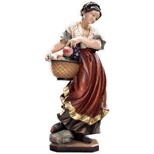 Contadina con frutta