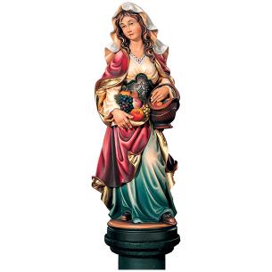 Fanciulla con cesto e frutta