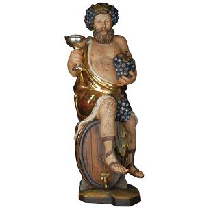 Bacco con recipiente e spina per grappa