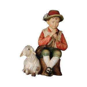 Heardsman with flute and sheep