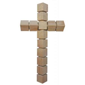 Apostelkreuz mit Messingringe - spitz