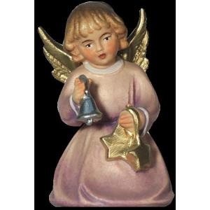 Christmas angel kneeling with bell