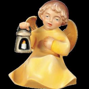 Wolken Engel sitzend mit Laterne