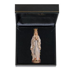 Madonna Lourdes corona con astuccio