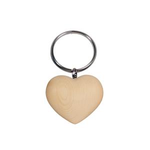 Heart keychain pine