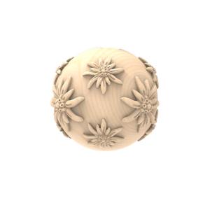 Zirbenkugel Edelweiss