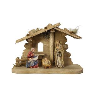 WE Nativity Set 5 pcs. - Stable H.Fam. Tyrol