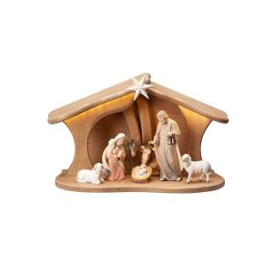 AD Nativity Set 9 pcs-stable Luce for Holy Family Led