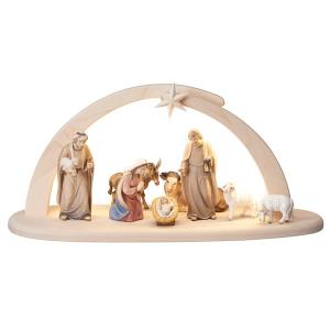 AD Nativity set 10 pcs-Stable Leonardo with lighting