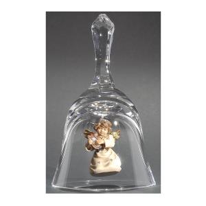 Crystal bell with Bell angel lyre