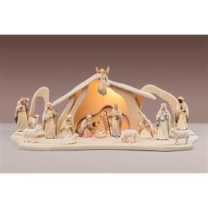 LI Set Light Nativity 16 figurines + Stable Light + lightning