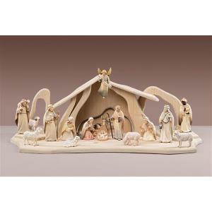 LI Set Light Nativity 17 figurines + Stable Light