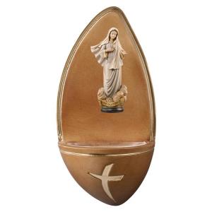 Aquasantiera stile moderno+Madonna Medugorje