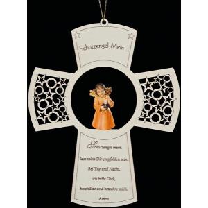 Gebetkreuz "Stern" + Lichtengel Kerze