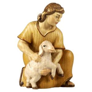 Kneeling Shepherd with Sheep