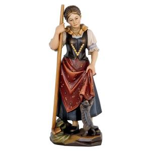 Contadina con rastrello