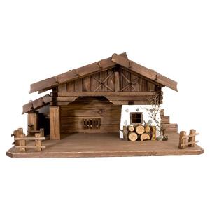 Walled Nativity Set Stable