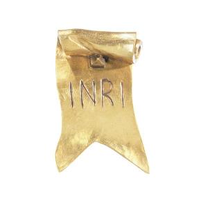 Extra charge for INRI gold size of the corpus