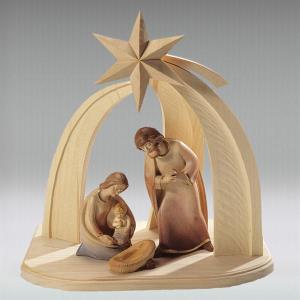 Stable with star + holy family