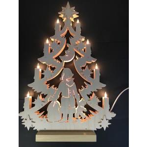 Albero di Natale con babbo Natale