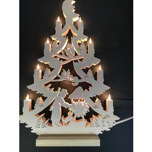 Christmas tree with light and hunter