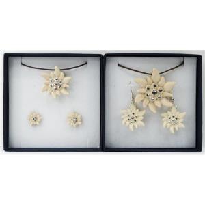 Set of jewels EDELWEISS with necklace and earrings