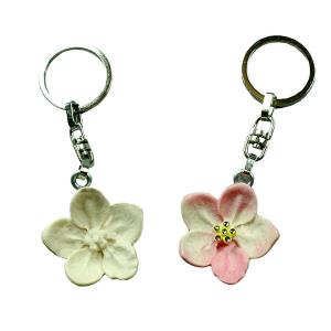 apple tree flower keychain