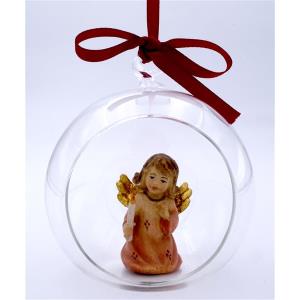Engel mit Kerze in Glaskugel