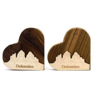 Heart Dolomites with tre cime di lavaredo