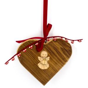 Cuore con legno invecchiato