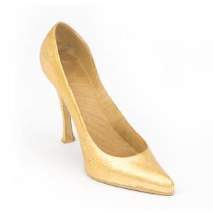 Schuh elegant gold