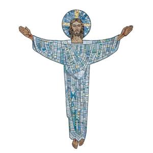 "Risen Christ" mosaico veneziano 120x75 150x100 180x120