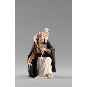 Herdsman kneeling with lamb Hannah orient