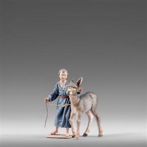 Bambino con puledro d'asino