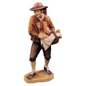 Pastore con cesto di pane