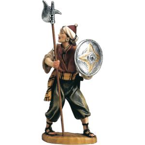 Soldier with halberd and shield