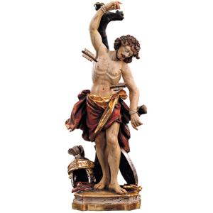 St. Sebastian with helmet-sword-shield