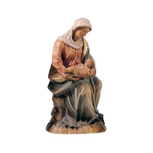 Maria sitting with Infant Jesus