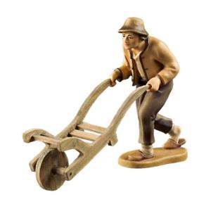 Contadino con carriola