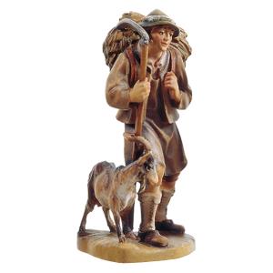 Pastore con cesto e capra