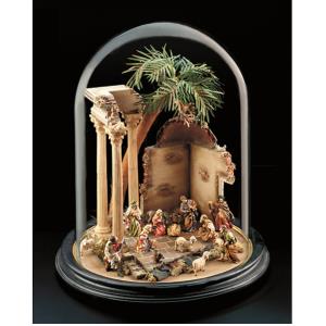 Nat.Set of 17pc.+glass dome