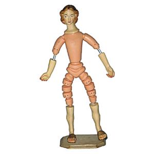 Spinning woman w/out spinning-wheel