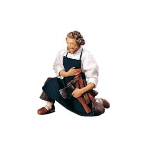 Shepherd with axe and wood